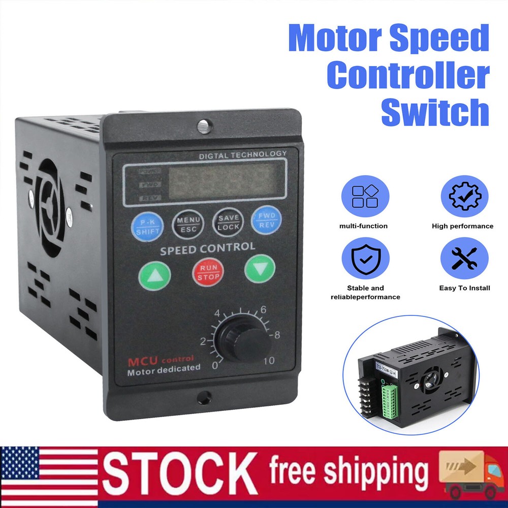 Single To 3 Phase 750W 1HP 110/220V Variable Frequency Drive Inverter VFD VSD