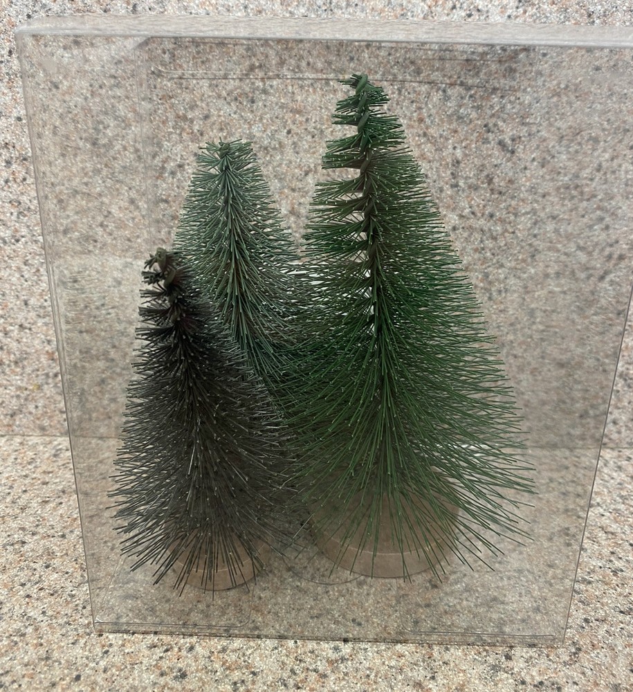 Ikea Vinter Christmas Tree Decor, 3 Mini Artificial Trees -Assorted Sizes