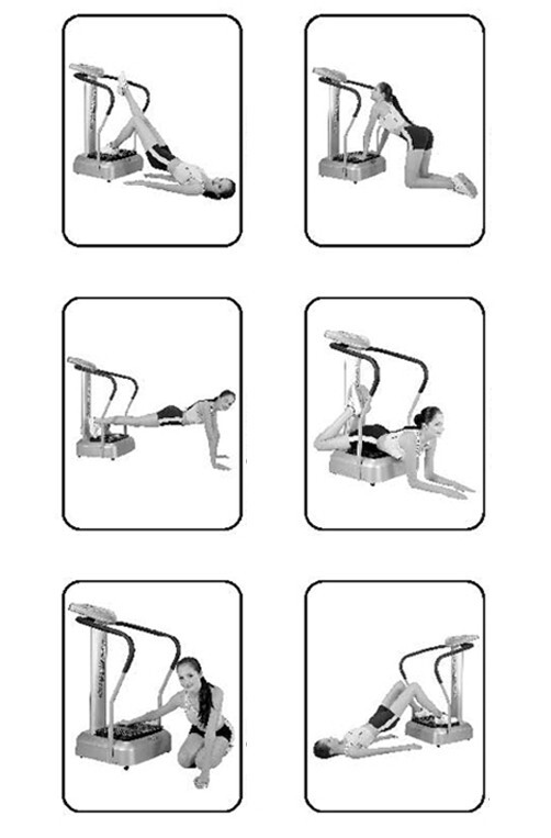 110V Whole Body Vibration Machine Exercise Platform Crazy Power Plate Exercise