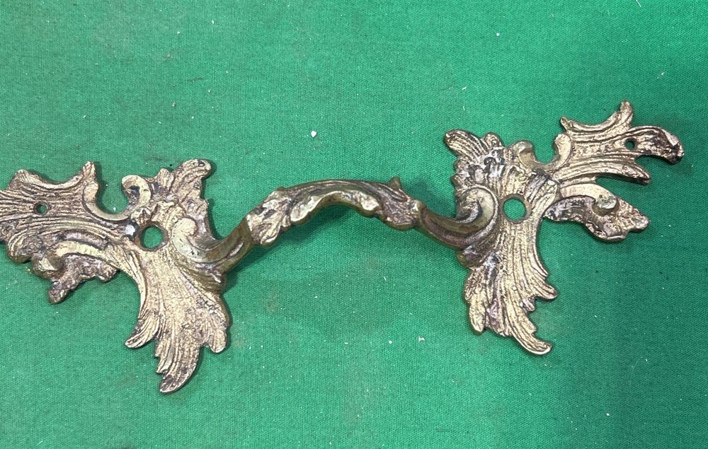 Vintage Pull French Provincial Drawer Pull 7 3/4” Long  4" Center