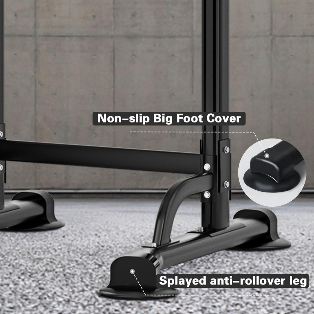 Power Tower Pull Up Bar Station, Free Standing Pull Up Rack Dip Station for H...