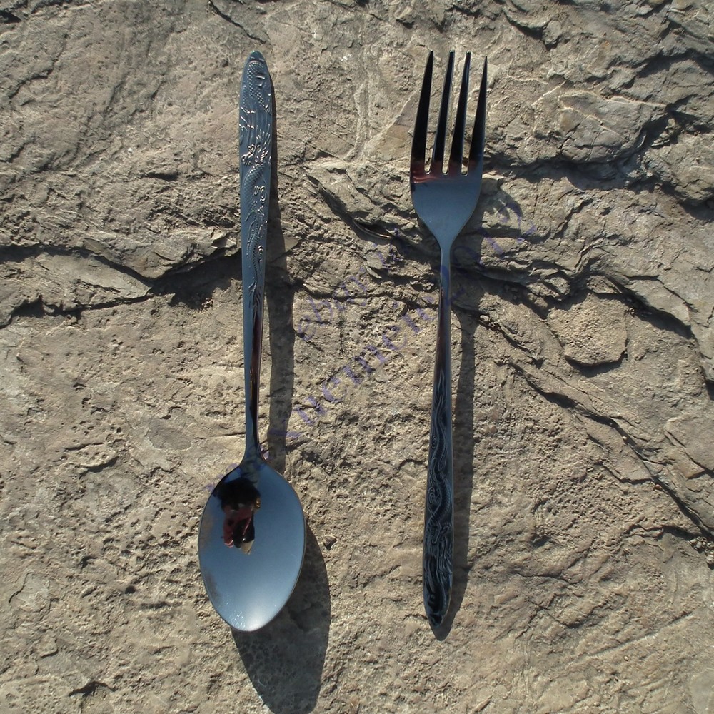 Spoon fork flatware dinerware cutlery outdoor kitchen top grade LW