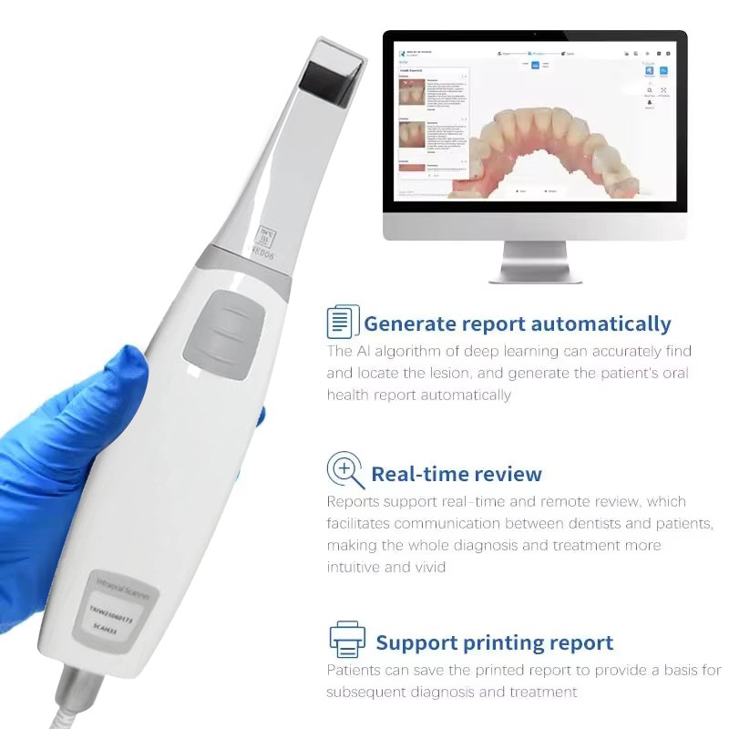 Dental Intraoral Scanner, wired