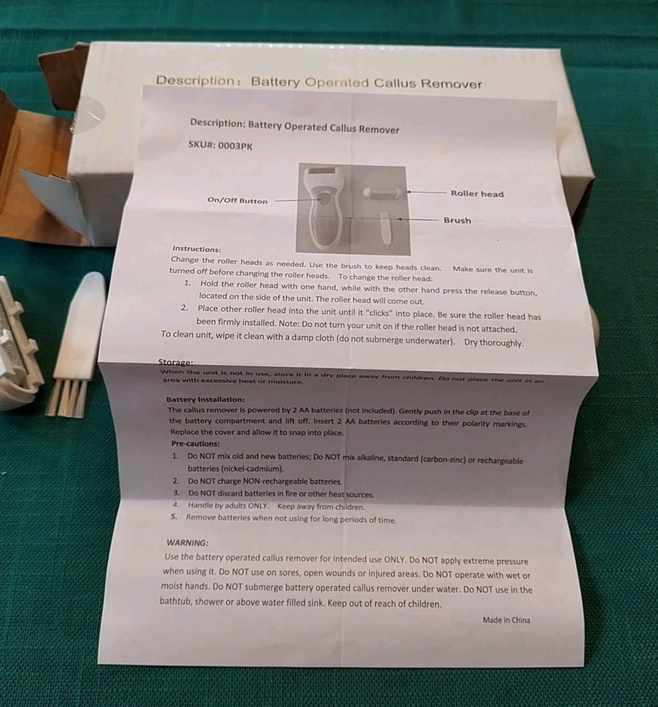 Battery Operated Callous Remover