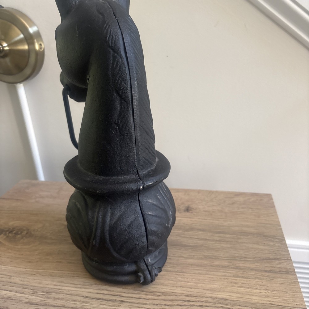 Vintage Cast Iron Horse Hitching Post Head