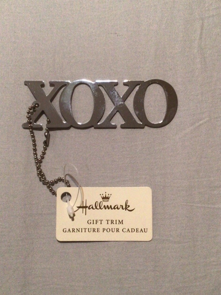 Hallmark XOXO Silver Gift Trim