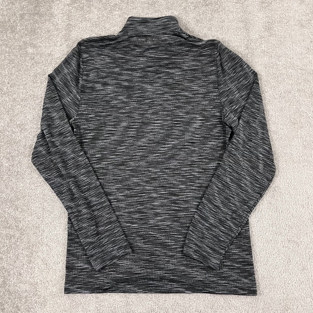 UNDER ARMOUR Pullover Mens Medium Fitted Heather Gray Golf Performance Stretch