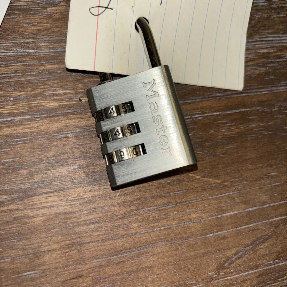 Master Lock Combination Padlock Lot Of 3