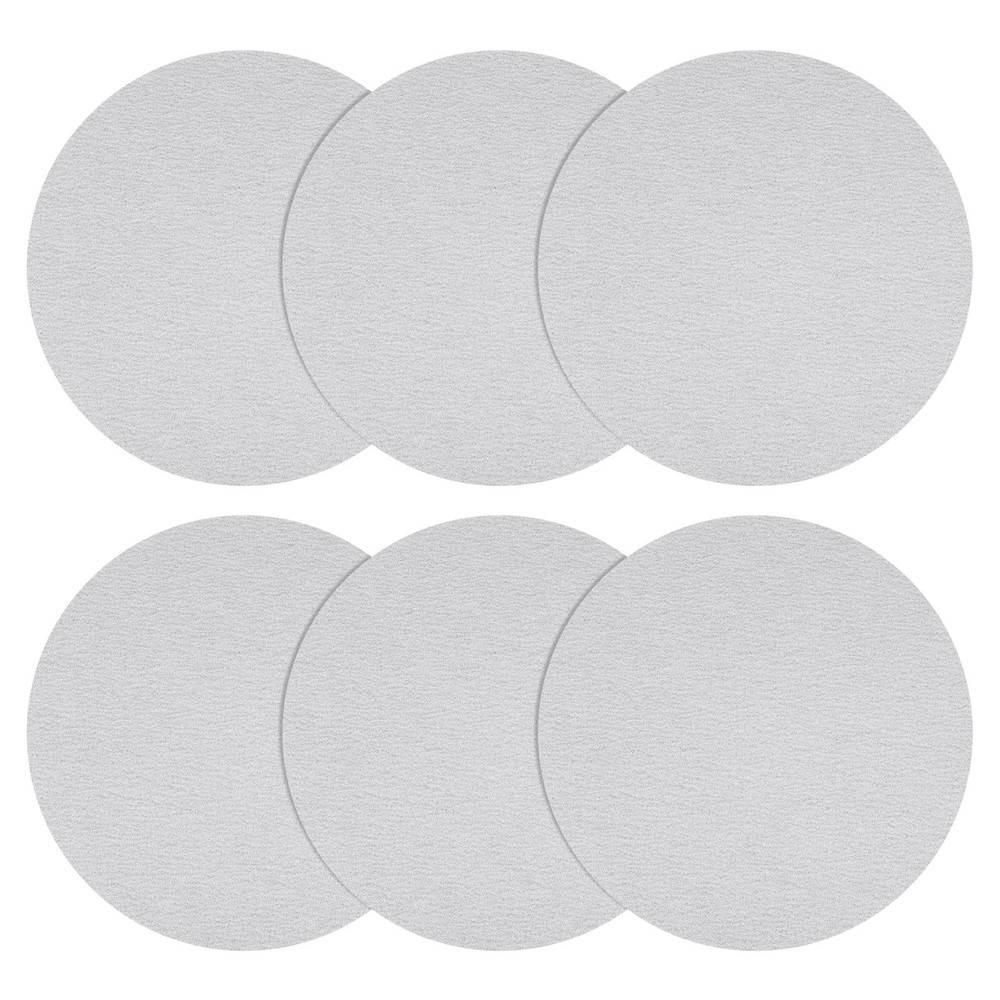25 Pcs 11 Inch 80 Grit Hook and Loop Sanding Disc, White