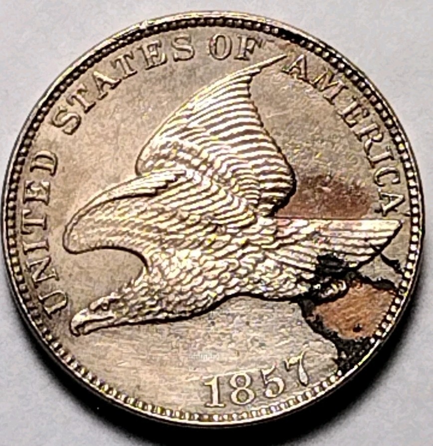 1857 1C Flying Eagle Cent C25-297