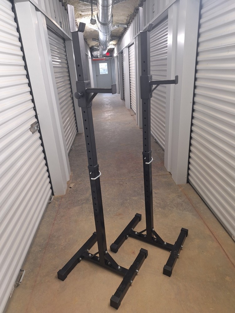 Yaheetech Solid Steel Squat Rack Pair, Adjustable 44-70 inch