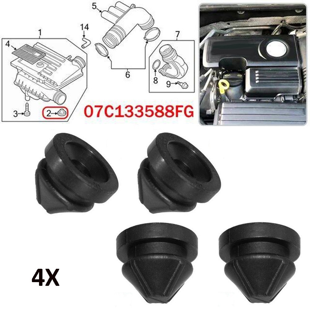 Buffer Cushion 07C133588G For SCIROCCO (2015-2016) Grommet Plastic 4pcs