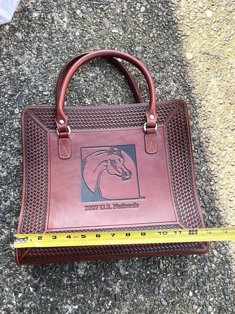 Large tooled leather western portfolio