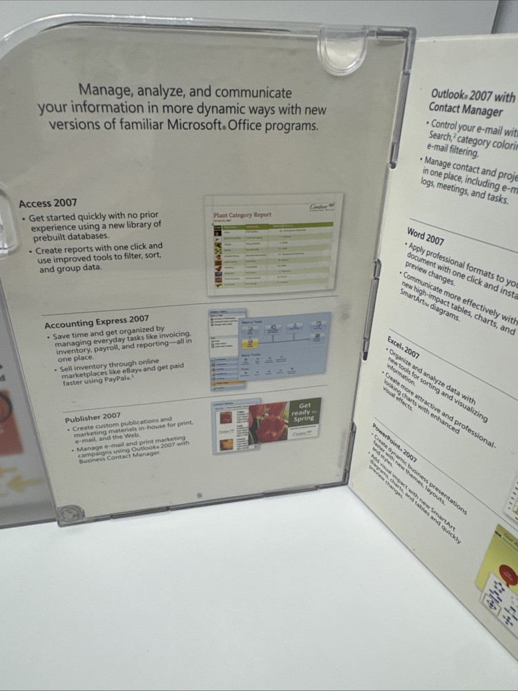 Microsoft Office Professional 2007 Upgrade Complete Windows Software w/Key