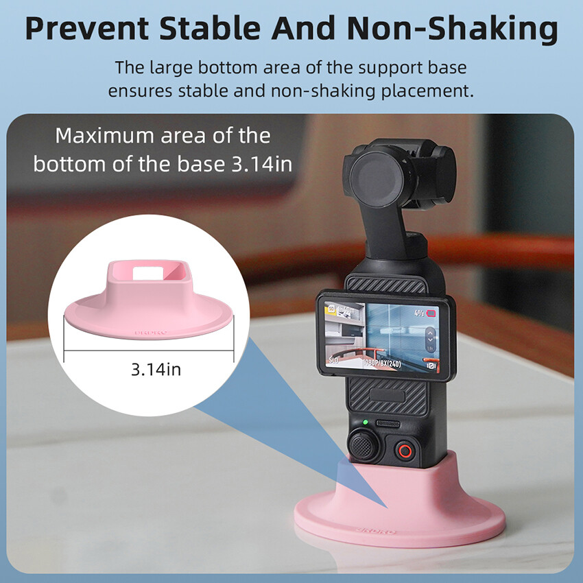 For DJI OSMO Pocket 3 Desktop Stand Fixed Support Bracket Silicone Slip Holder