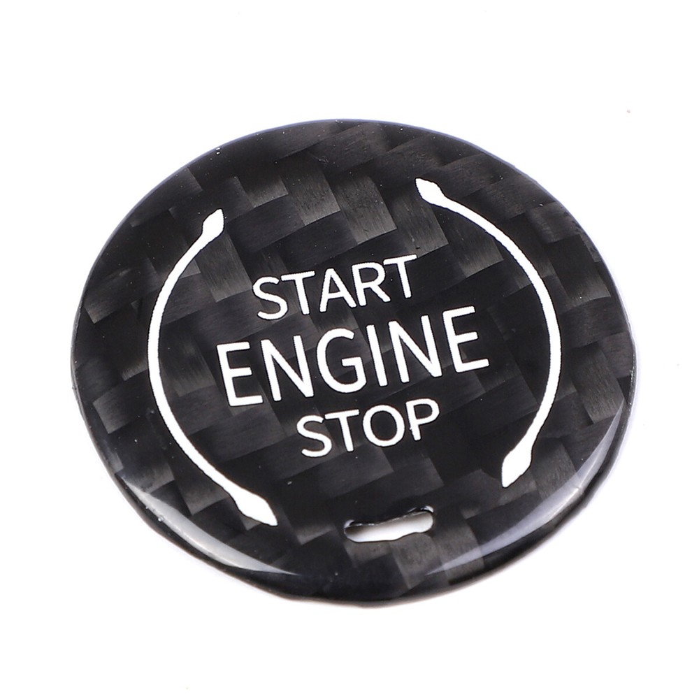 Carbon / Red Engine Start Stop Button Auto Accessories For Corvette C8 2020-2022
