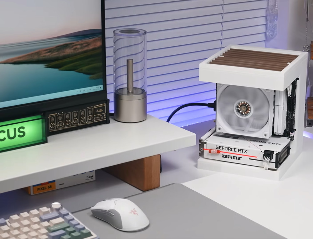 Unique ITX case, Open Computer Case, 3D printed PC case, SFX power supply,Compat