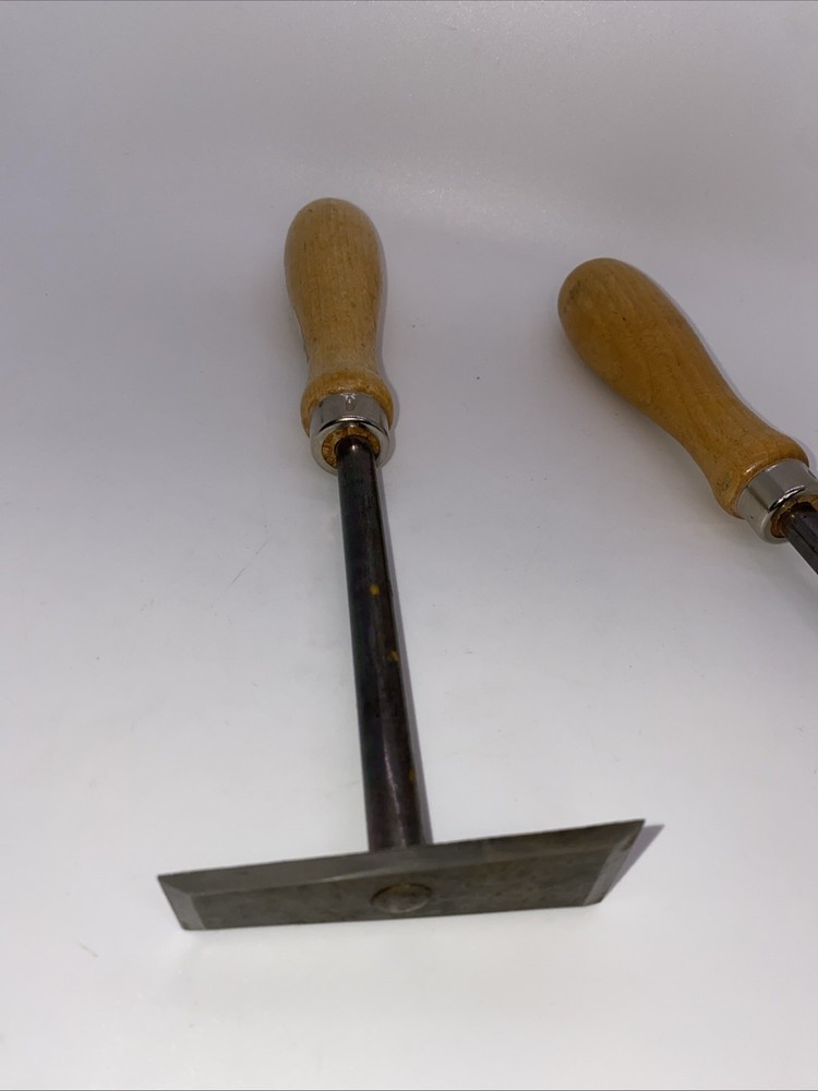 Paint Scraper Tools, Set Of 2: Triangle And Square End Paint Scrapers