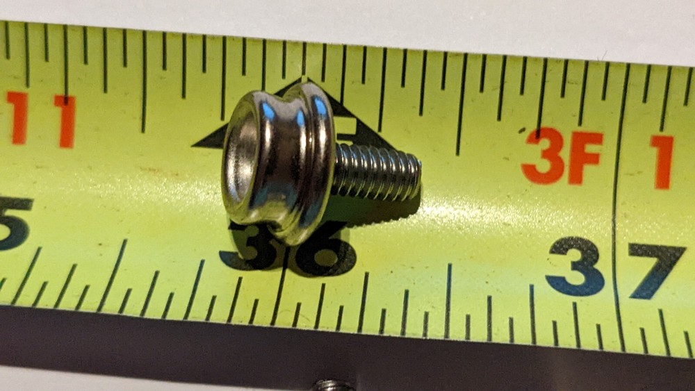 15- 3/8" SNAP STUD SS MACHINE 8-32 for CONVERTIBLE TOP, BOOT w/ Locking Nut