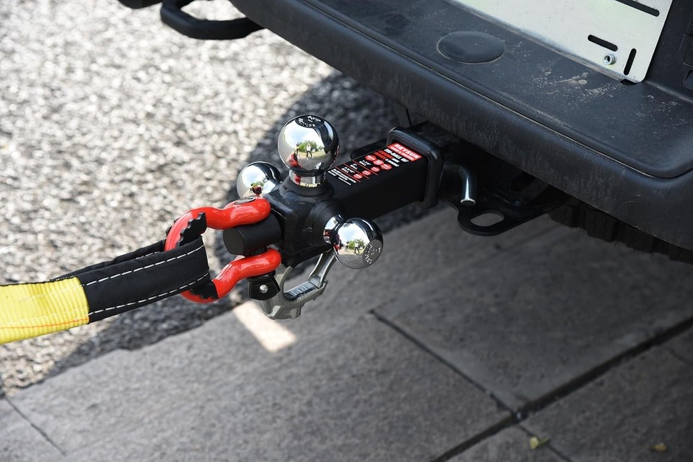 T-bar trailer hitch with pin, lock, hook, ball joints
