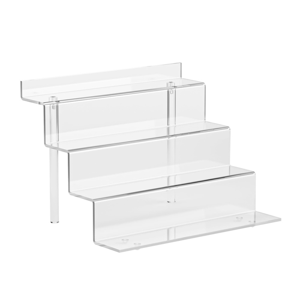 4-Tier Acrylic Display Riser Shelf Perfume Organizer for Cupcake Figures Dessert
