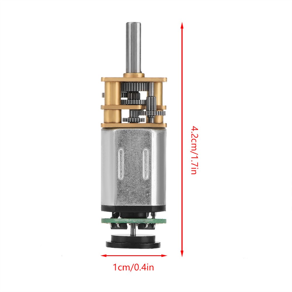 DC6V 60RPM 2W GBMQ-12BY20 Gear Motor With Magnetic Coded Disc Hall Encoder