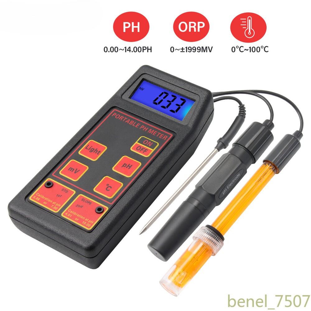 High Accuracy PH ORP Temp Meter Portable MV Tester Sensor