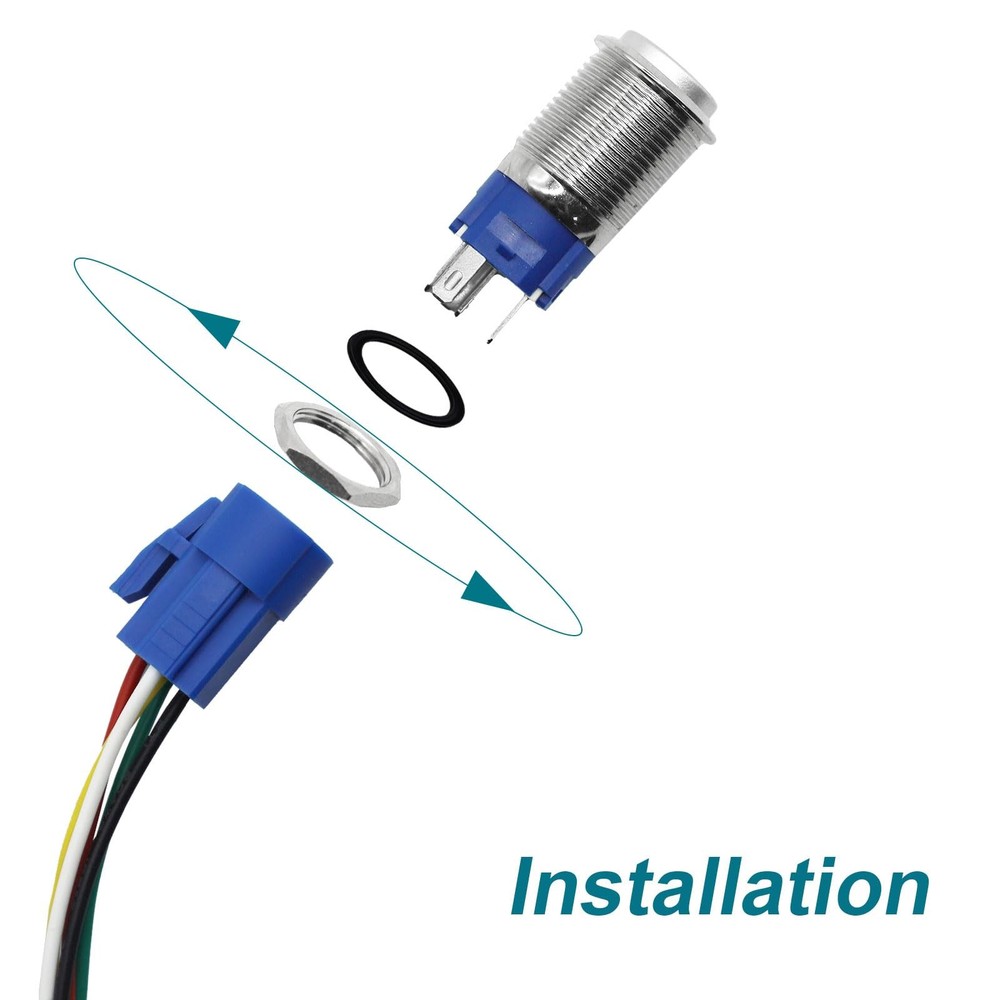 Horn Button, Momentary Push Button Switch, Horn Switch for Car Modification