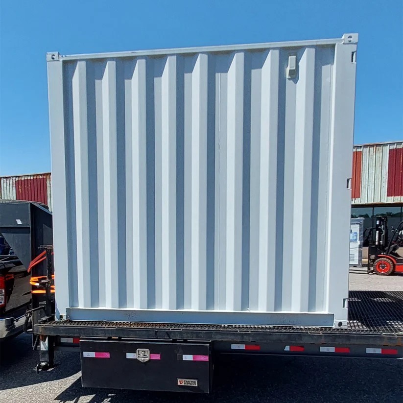 9ft Portable Storage Conex Box Container w/Lockbox & Windows | Office Workshop
