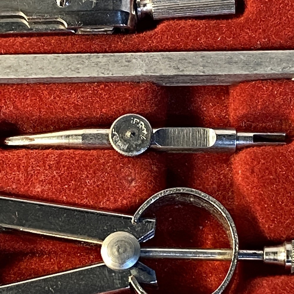Vintage Carroll Drafting Set w/Case Germany