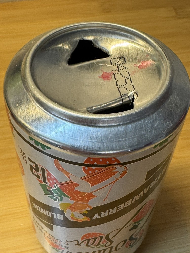 Southern Star Strawberry Blonde - Empty Beer Can Bottom Opened