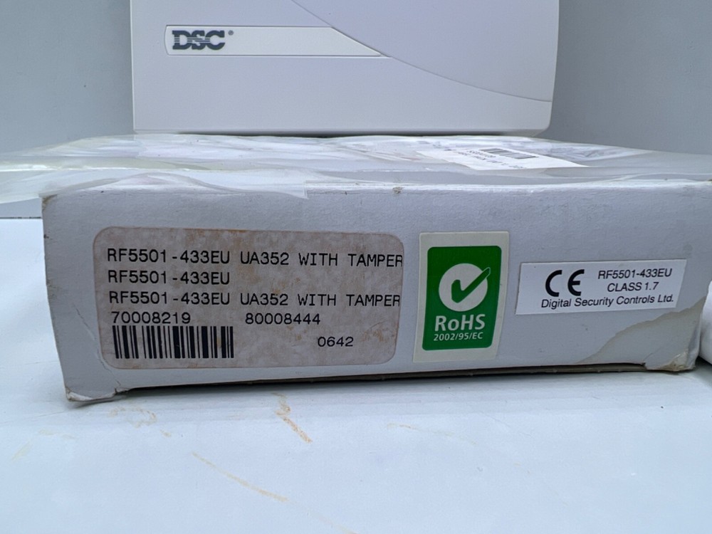 DSC RF5501-433EU , UA352 with Tamper Powerseries Fixed Message Keypad