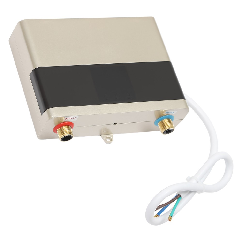 4000W 8.7*6.8*2.5" Gold ABS& Metal Constant Temperature Instant Hot Water Heater