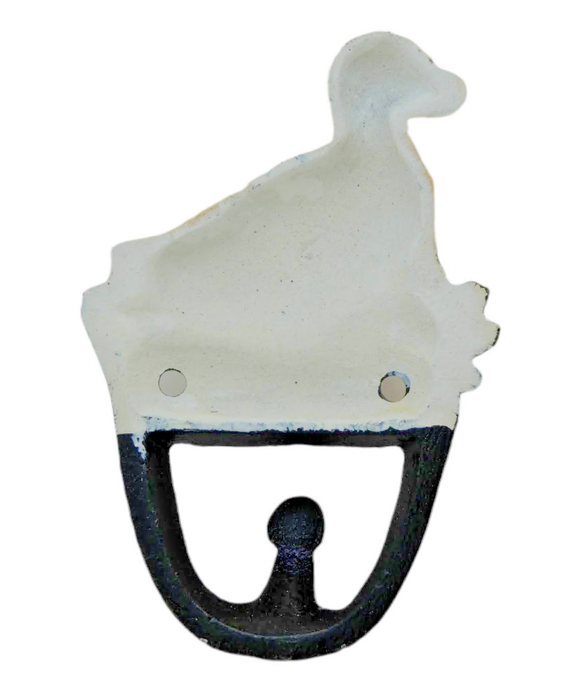Cast Iron Duck Wall Hanger Hook 5" New, No box