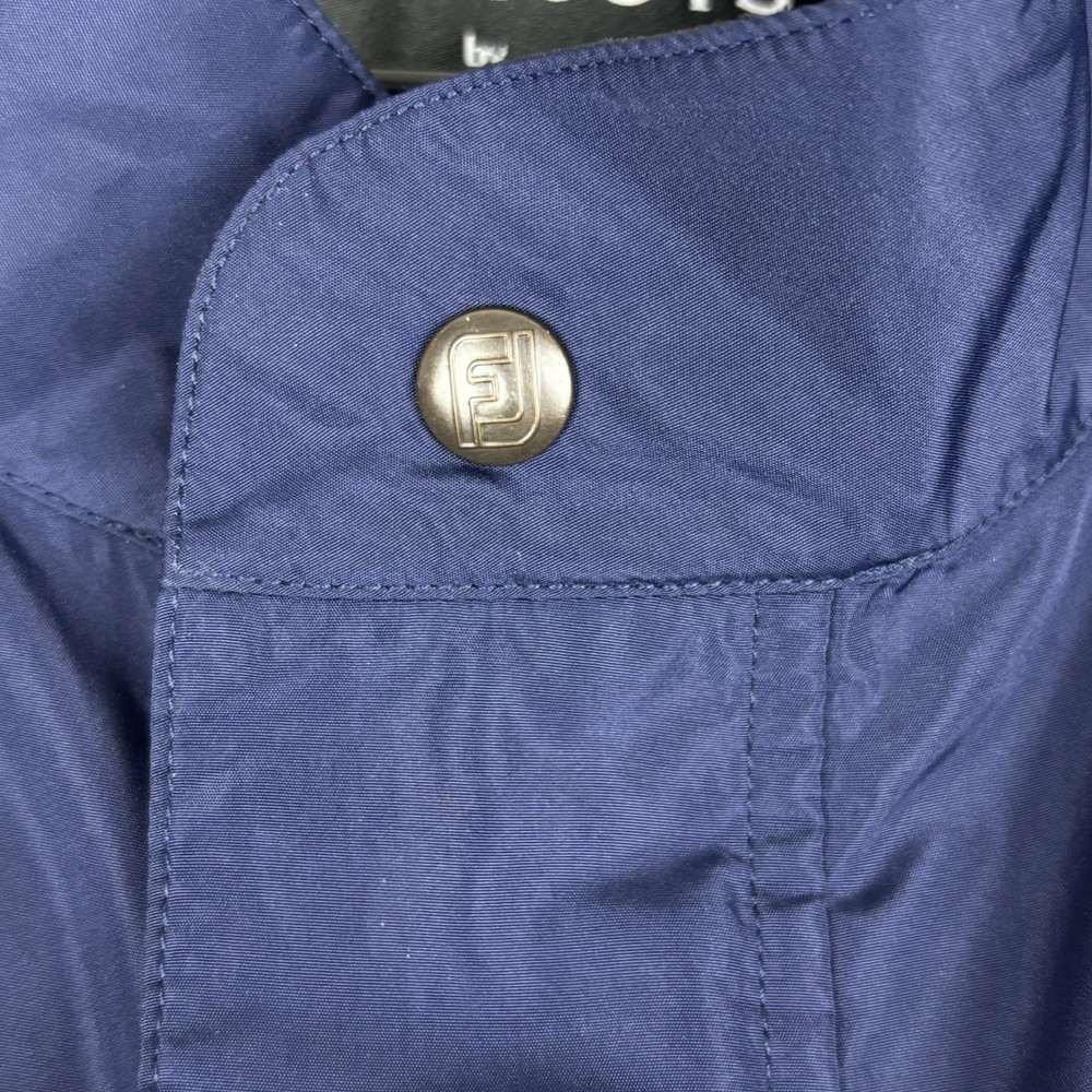 FootJoy DryJoys Jacket Men XL Blue Golf Pullover 1/2 Zip Windbreaker Performance