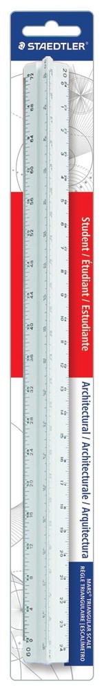 12-Inches Architect Triangular Scale (98719-31BK)