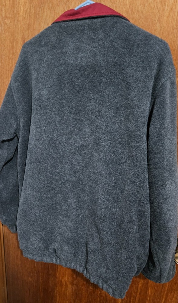 Reversible Jacket Gray Maroon Adult Medium
