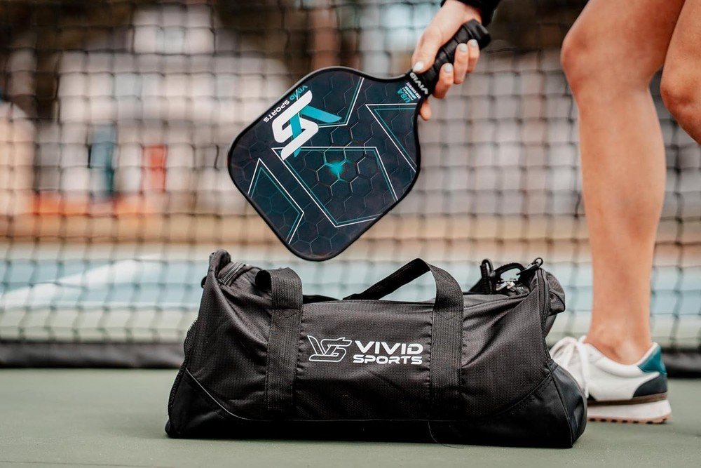 Graphite Pickleball Paddle Polymer Honeycomb Core | Duffle Bag | Indoor