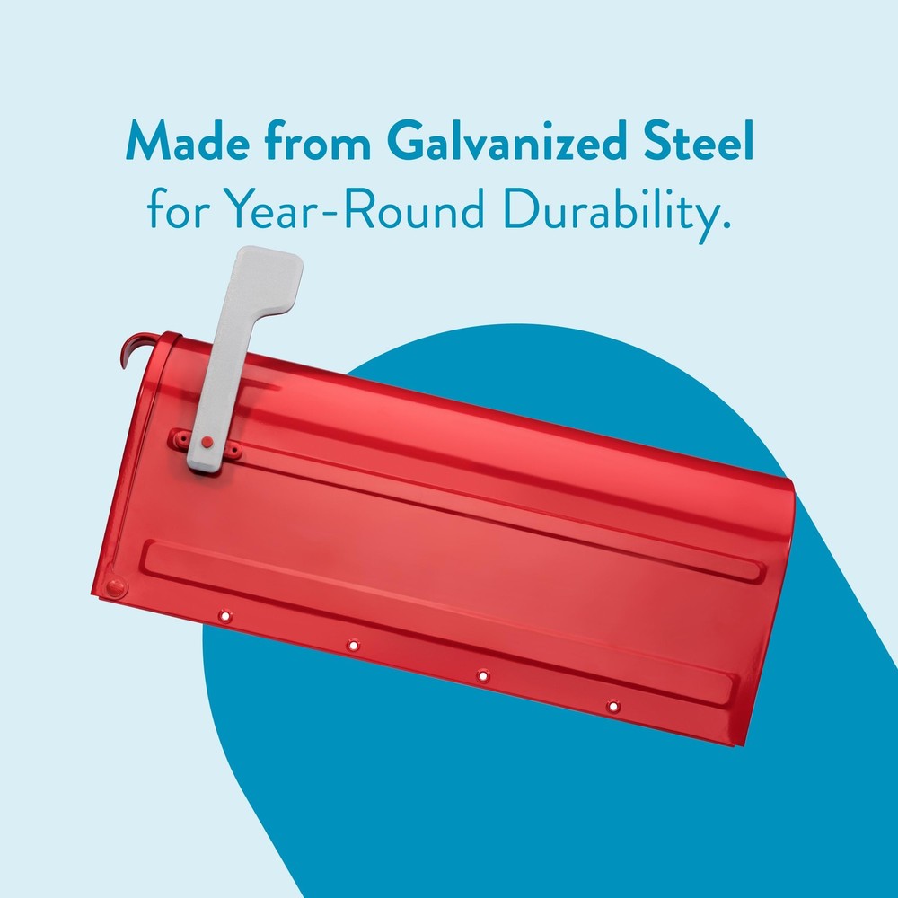 7600R MB1 Mailbox, Medium, Red