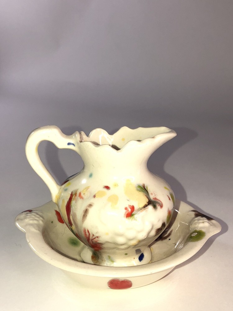 Miniature Confetti Pitcher Water Bowl