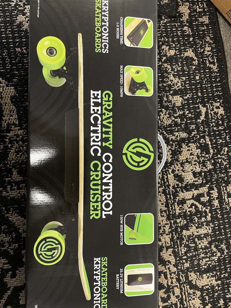 Gravity Control Kryptonics 28" Electric Cruiser Needs Battery Replacement