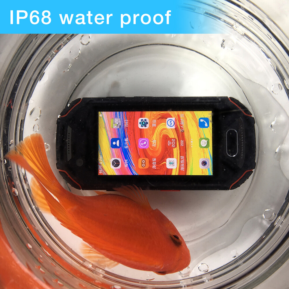 Unihertz Atom, Smallest 4G IP68 Rugged Smartphone, 2.45'' Display, Android 9 NFC