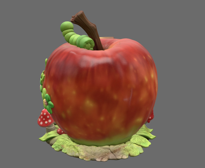 Enchanted Apple Cottage STL File 3D Printable