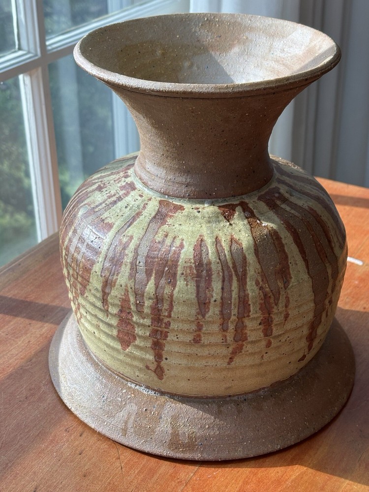 Studio Pottery Planter Artist Signed