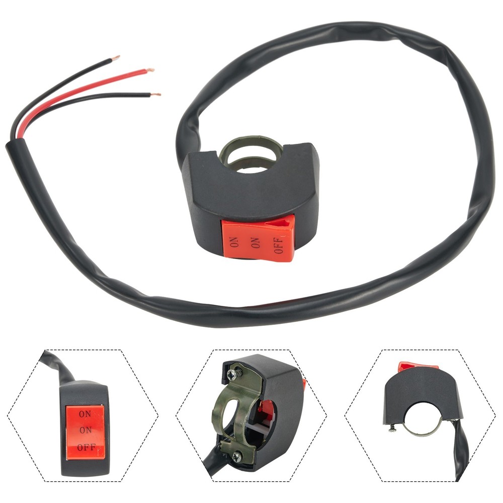ON/OFF Switch Handlebar Switch 2-25cm/ 7/8\" About 52cm/20.5\" DC12V/10A