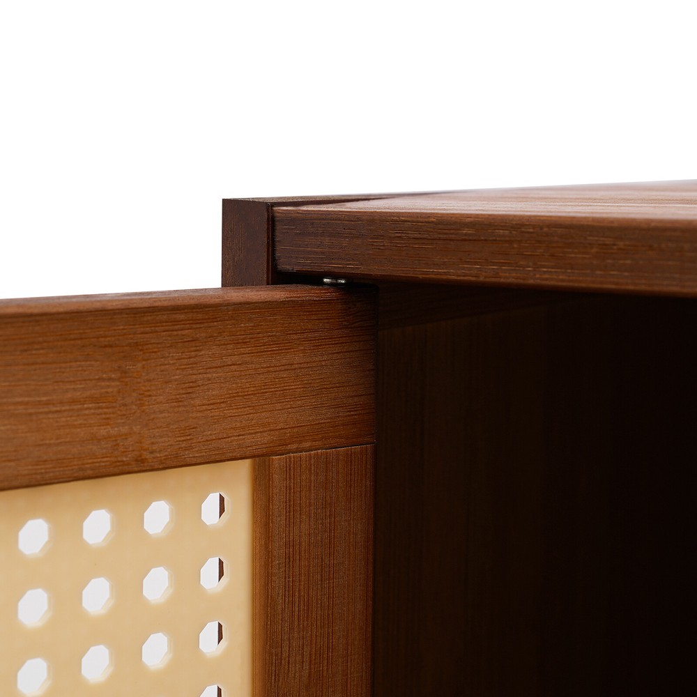 Modern Nightstand 2 Drawers End Side Table Bedside Table with Storage Cupboard