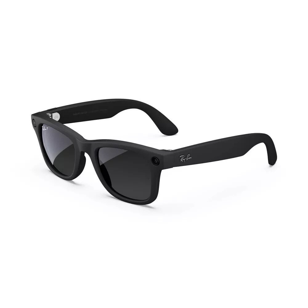 Ray-Ban Meta Wayfarer - LARGE - Matte Black / Gradient Graphite Polarized