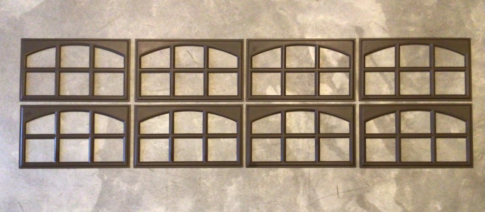 8 Amarr Cascade Replacement Panels for Amarr Short Panel Garage Doors Dark Brown