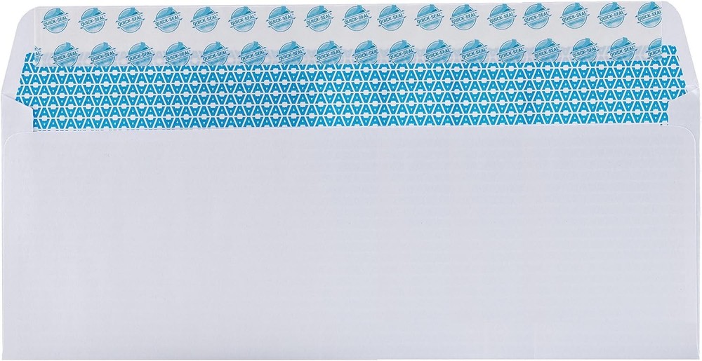 Self-Adhesive Security Envelope Pack - 100 Windowless Envelopes for Safe Mailing