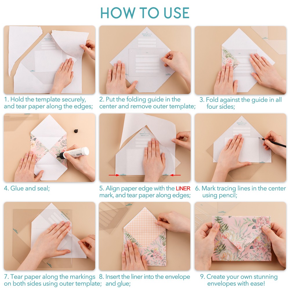All-In-One Envelope Making Tool Envelope Tear Templates Envelope Maker Guide
